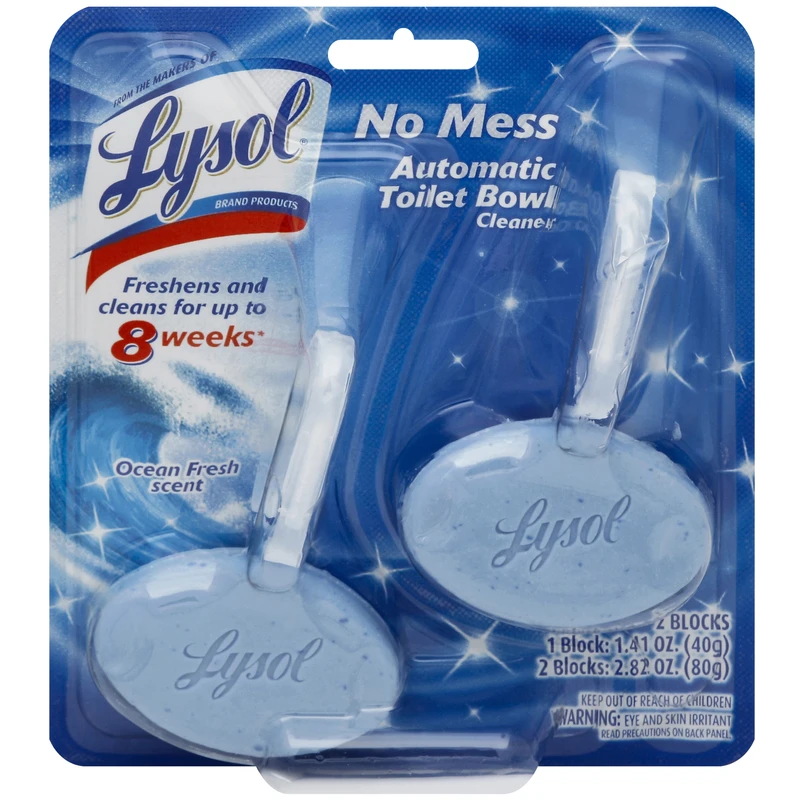 Lysol Atlantic Fresh Scent Complete Clean Automatic Toilet Bowl Cleaner (2-Pack)
