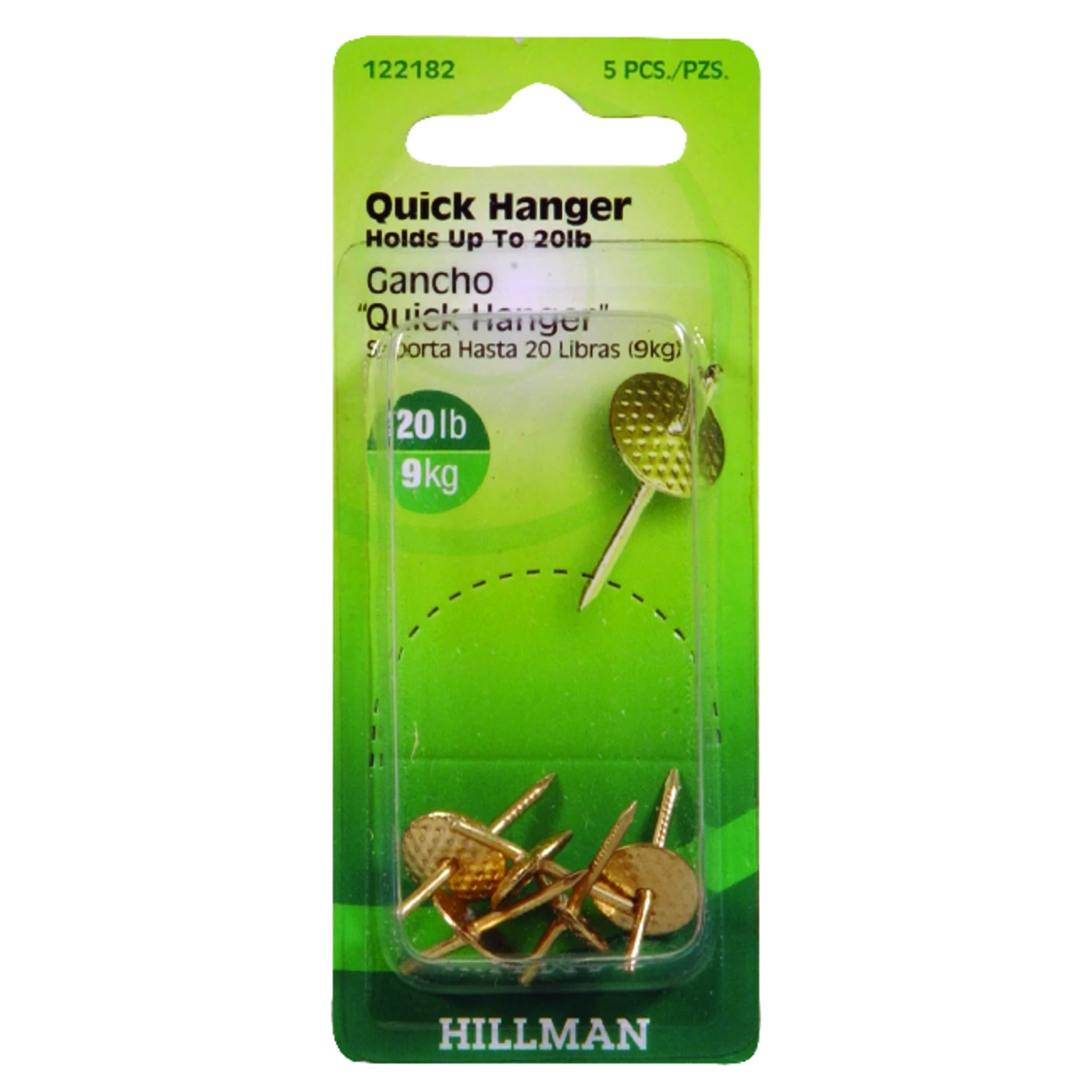 Quick Picture Hanger, 20-Lb. Load, 5-Pk.
