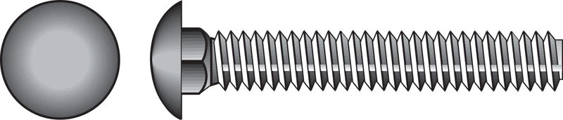 Hillman 0.375 in. Dia. x 3 in. L Stainless Steel Carriage Bolt 25 pk