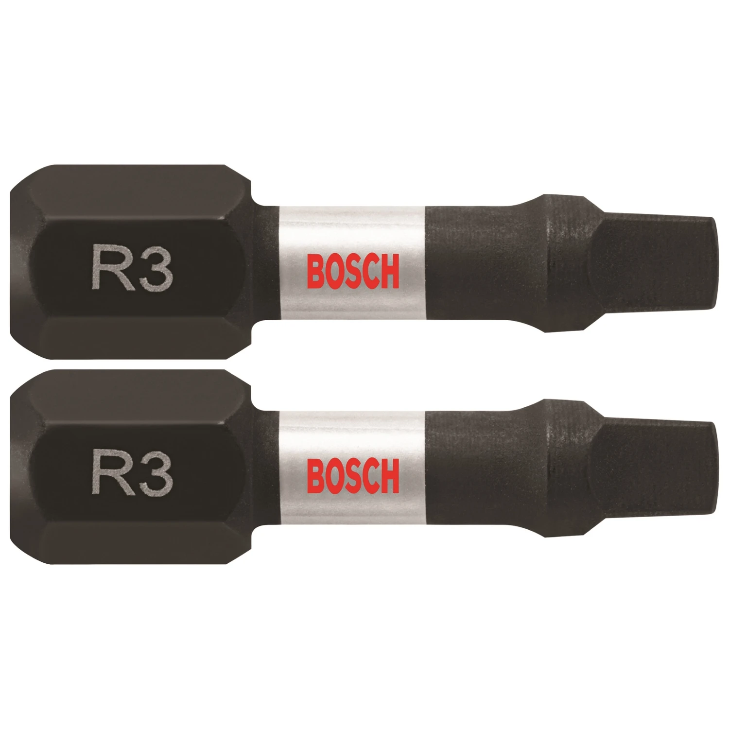 Impact Tough Power Bit, Square #3, 1 In., 2-Pk.