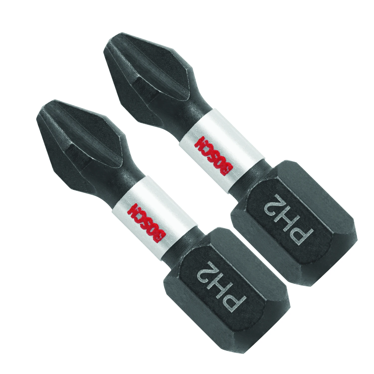 Impact Tough Insert Bit, #2 Phillips, 1 In., 2-Pk.