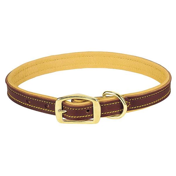 Deer Ridge Dog Collar, Leather Lined, 5/8" X 13"