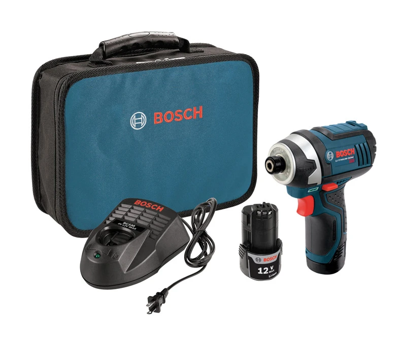 12 Volt 1/4 In. Cordless Impact Driver Kit With 2 Batteries & Charger
