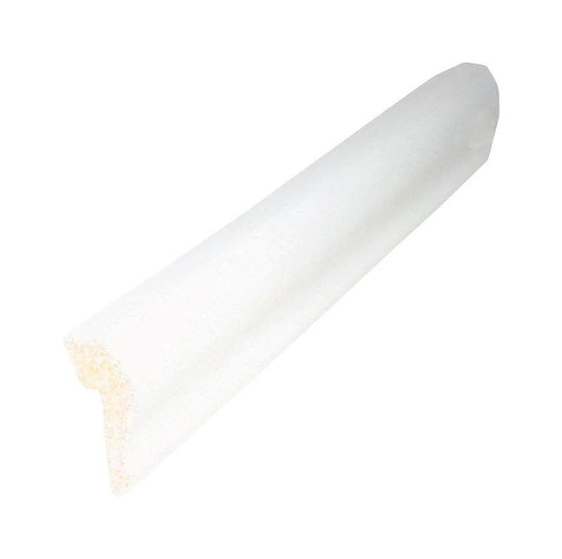 7/16 In. X 1-3/16 In. X 8 Ft. Crystal White Polystyrene Base Molding Cap