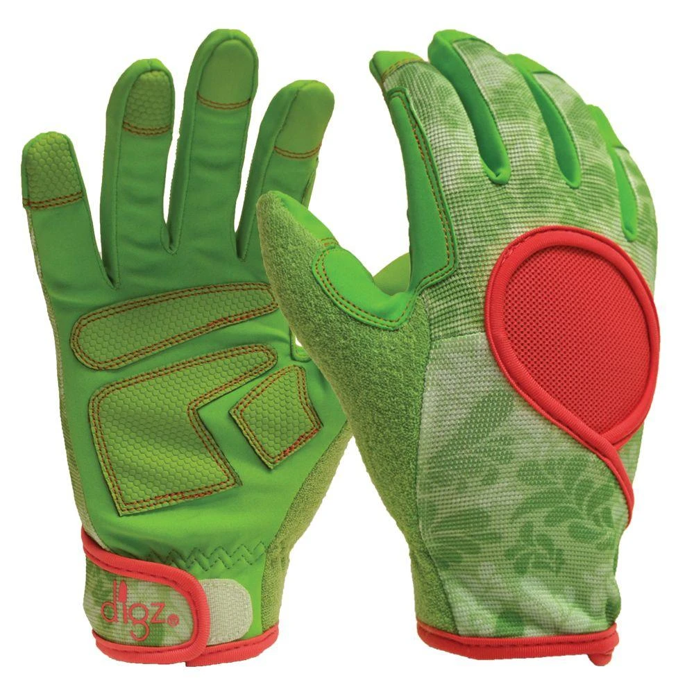 Signature Women's Medium Gardening Gloves - Indoor/outdoor, Touchscreen Compatible, Green