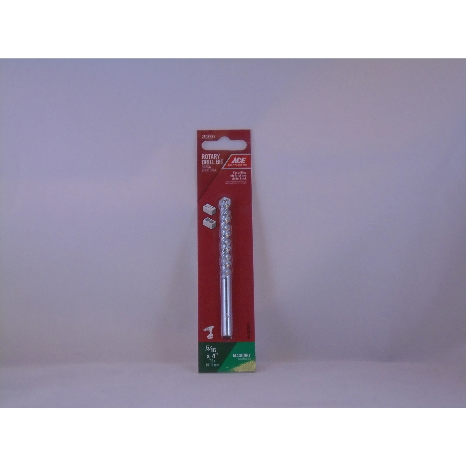 5/16 In. X 4 In. L Fast Spiral Rotary Masonry Drill Bit Model 01-14005