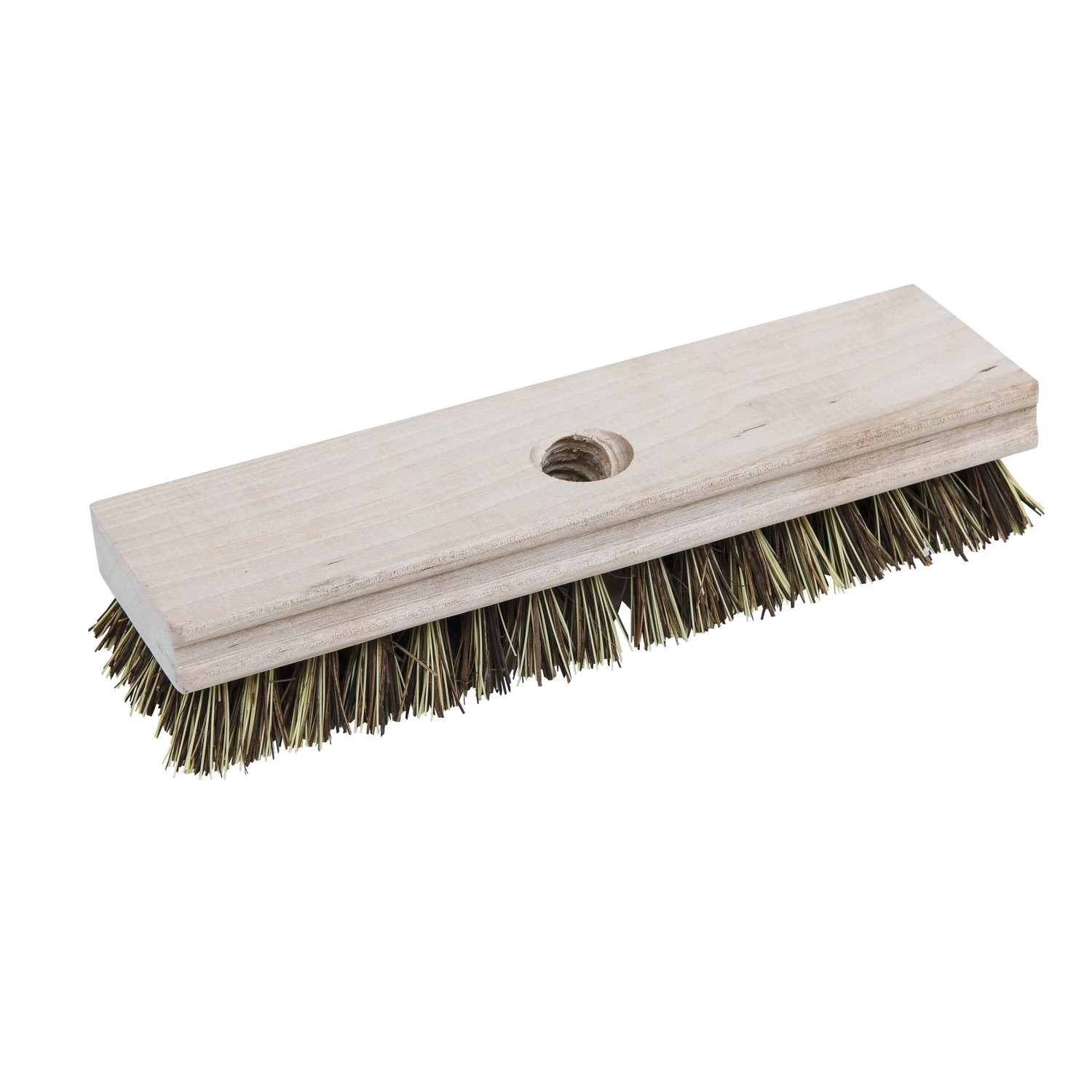 Professional Wood Block Deck Scrub Brush with Durable Bristles for Heavy Duty Cleaning