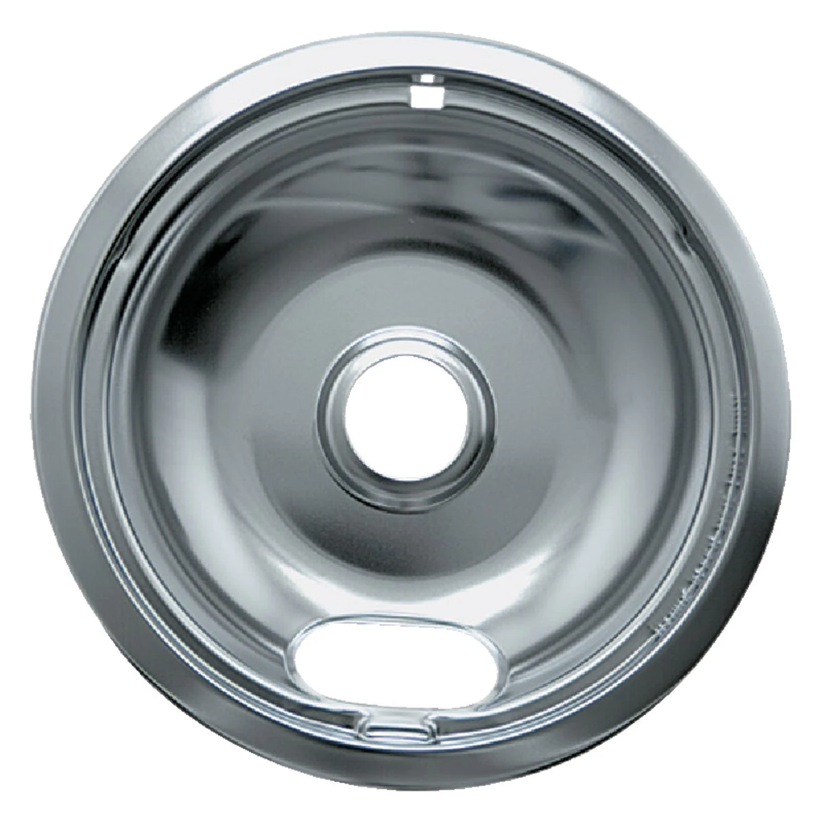Electric 8" Style A Round Chrome Drip Pan For Electric Ranges