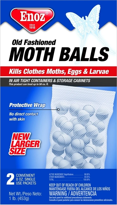 Moth Balls 1 Lb - Effective Moth Control For Indoor Use