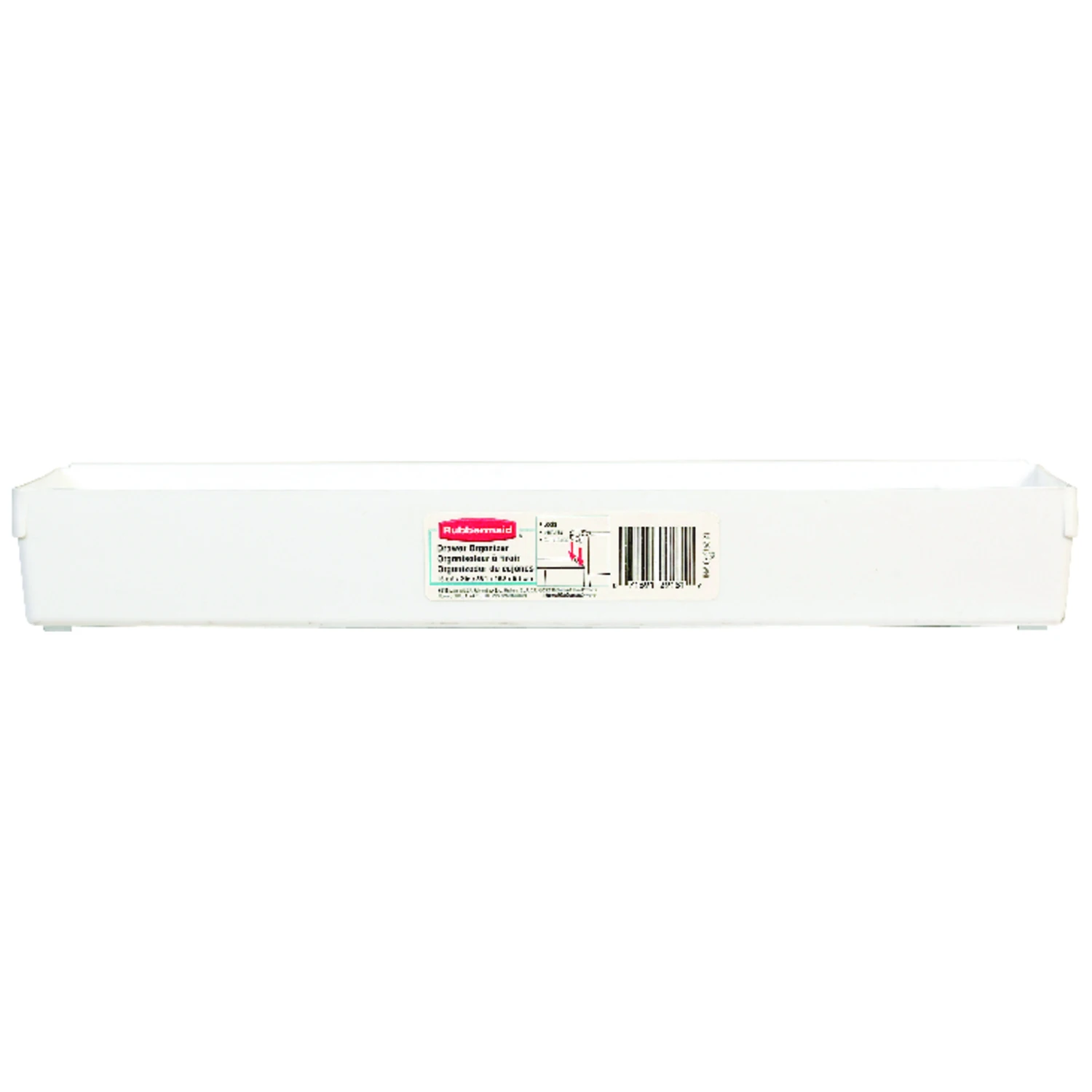 6 In. X 15 In. X 2 In. White Plastic Drawer Organizer Tray