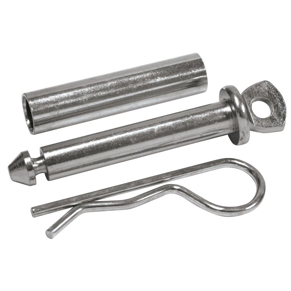 Tow Pin and Clip Set, Zinc Plated, Fits 1/2 Inch or 5/8 Inch Hole Size