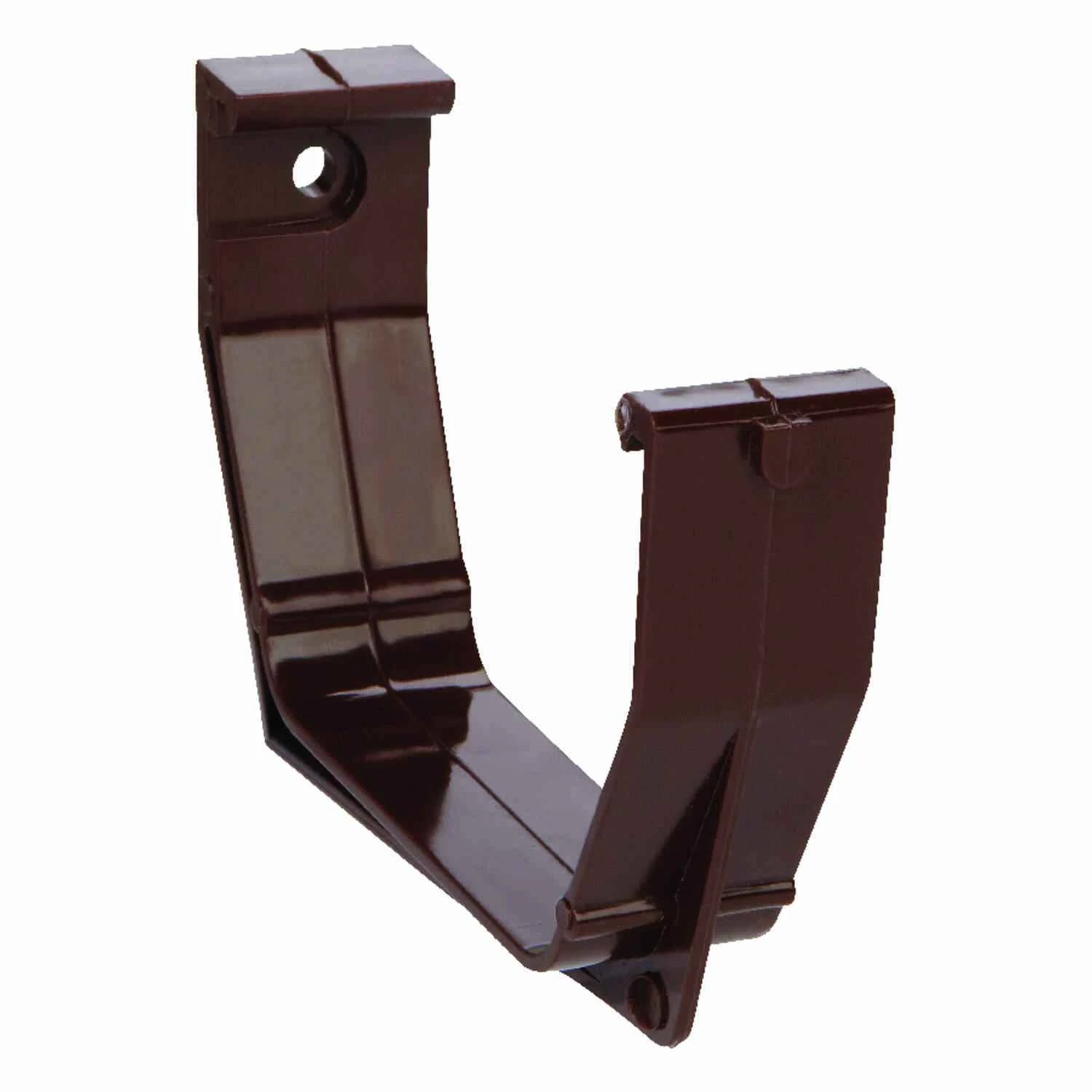 Heavy Load Brown Vinyl Gutter Bracket, Model Rb106h, 5 In. Dimensions