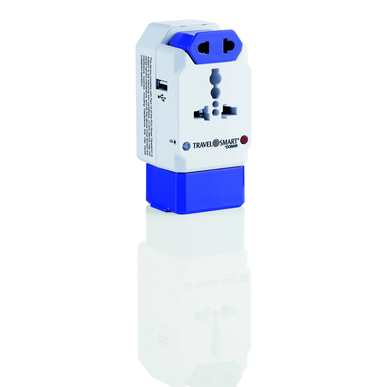 Worldwide All-in-one Adapter With Usb, Type A/b/c/e/f/g/i
