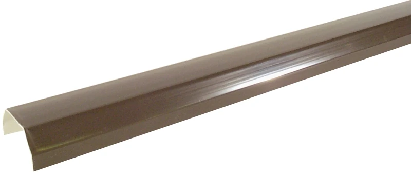 Gutter, Contemporary, Vinyl, Brown, 5-In. 10 ft.
