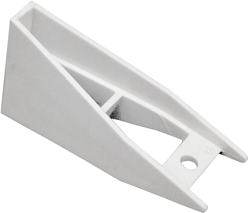 Gutter Bracket Spacer, White Vinyl, 5-Pk.