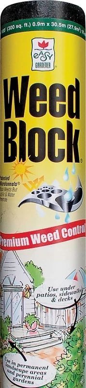 Weed Block Landscape Fabric, 3 Feet by 50 Feet Roll, Durable and Breathable