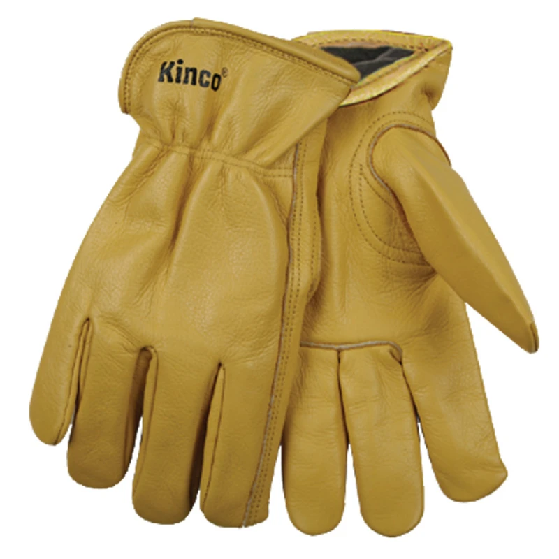 Men's Large Full Grain Cowhide Winter Work Gloves With Heatkeep Insulation
