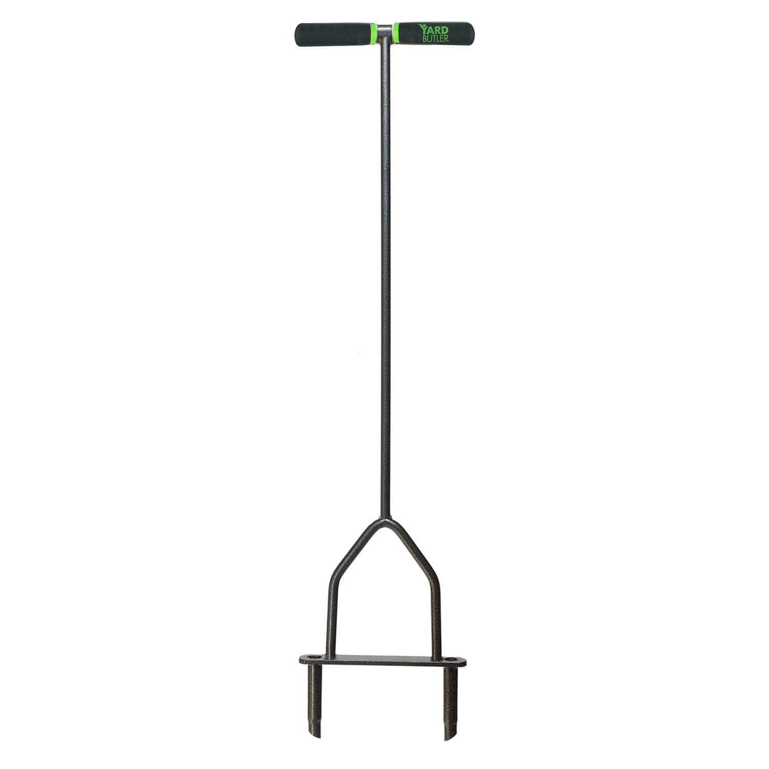 37 Inch Lawn Aerator With Steel Tines And Comfort Grip Handle
