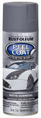 Custom Shop Automotive Spray Paint, Matte Gunmetal Finish, 11 Ounce Can