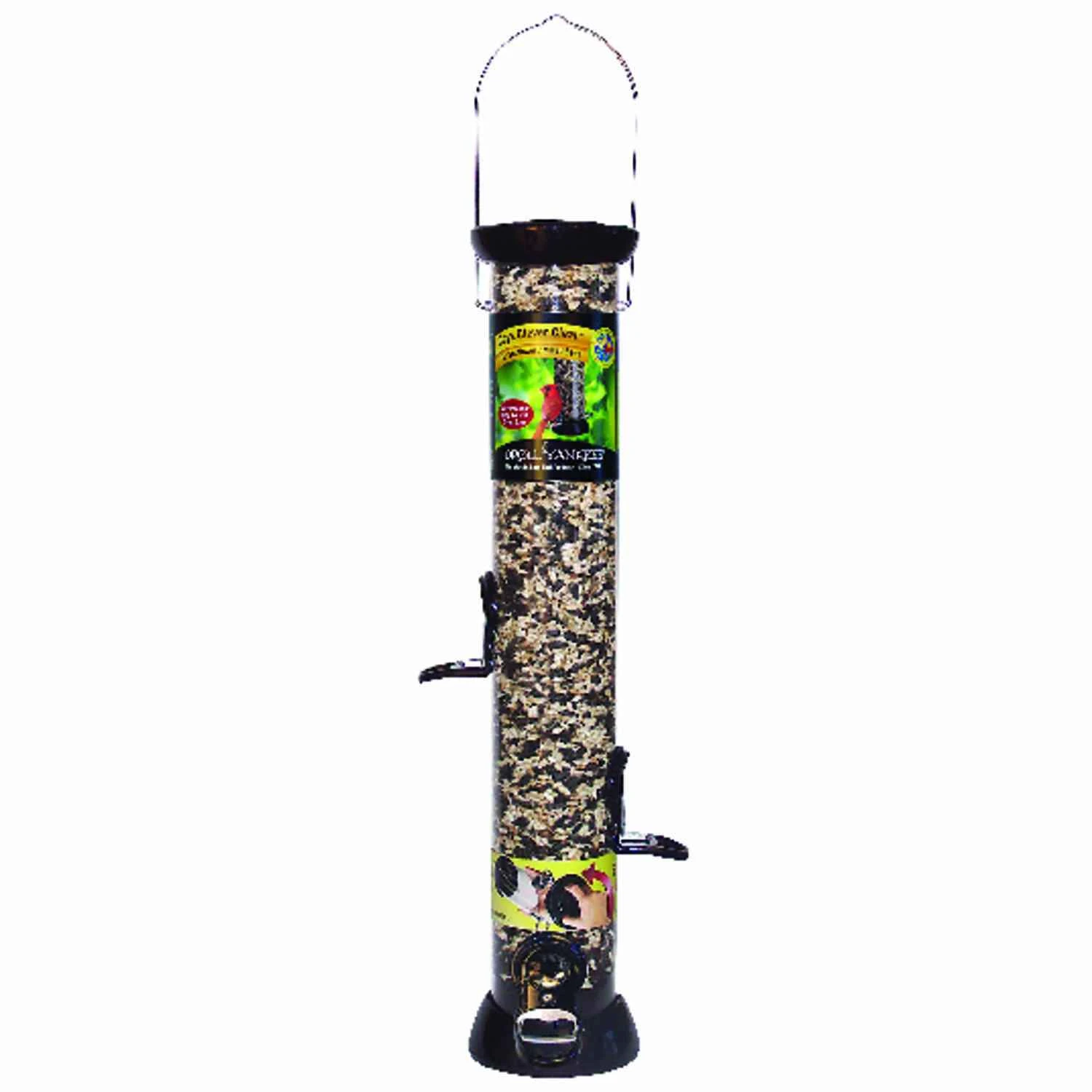 4-port Sunflower/mixed Seed Bird Feeder, 18" Tube, Removable Base