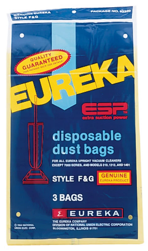 Eureka Style "F" & G Vacuum Bags, 3-Pack