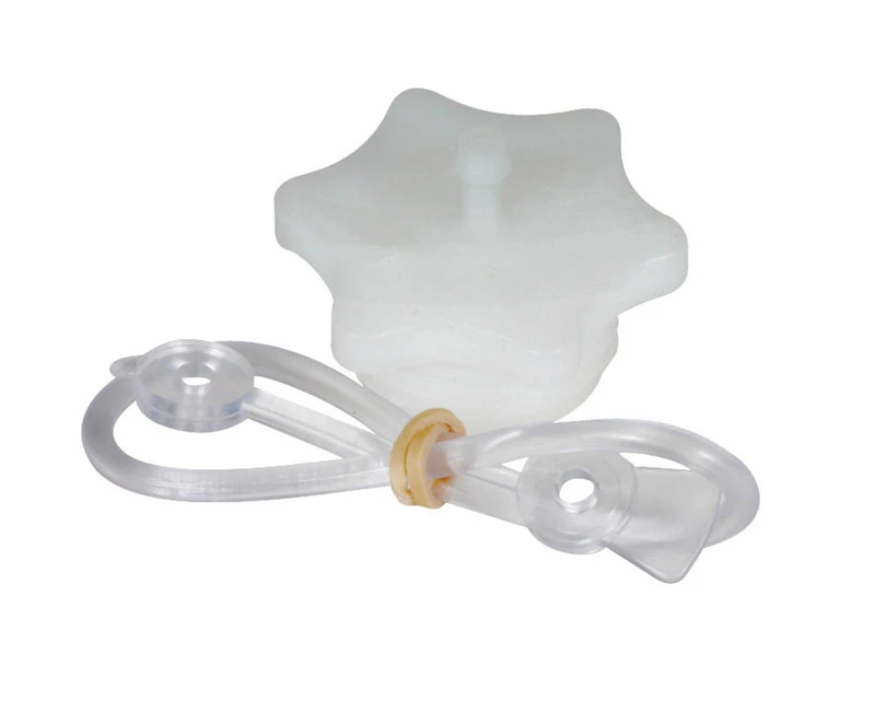 Male Hose Plug With Lanyard, 3/4 In., Model 22103, 1 Pk, White