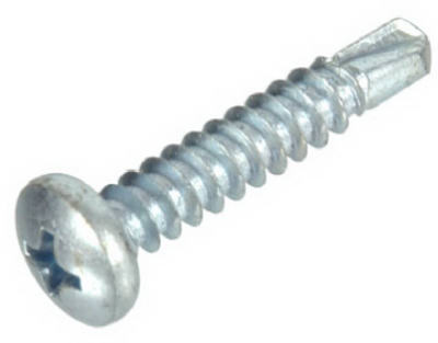 Phillips Pan-Head Drill Screws, 100-Pack, 6 - 20 x 3/8-In.