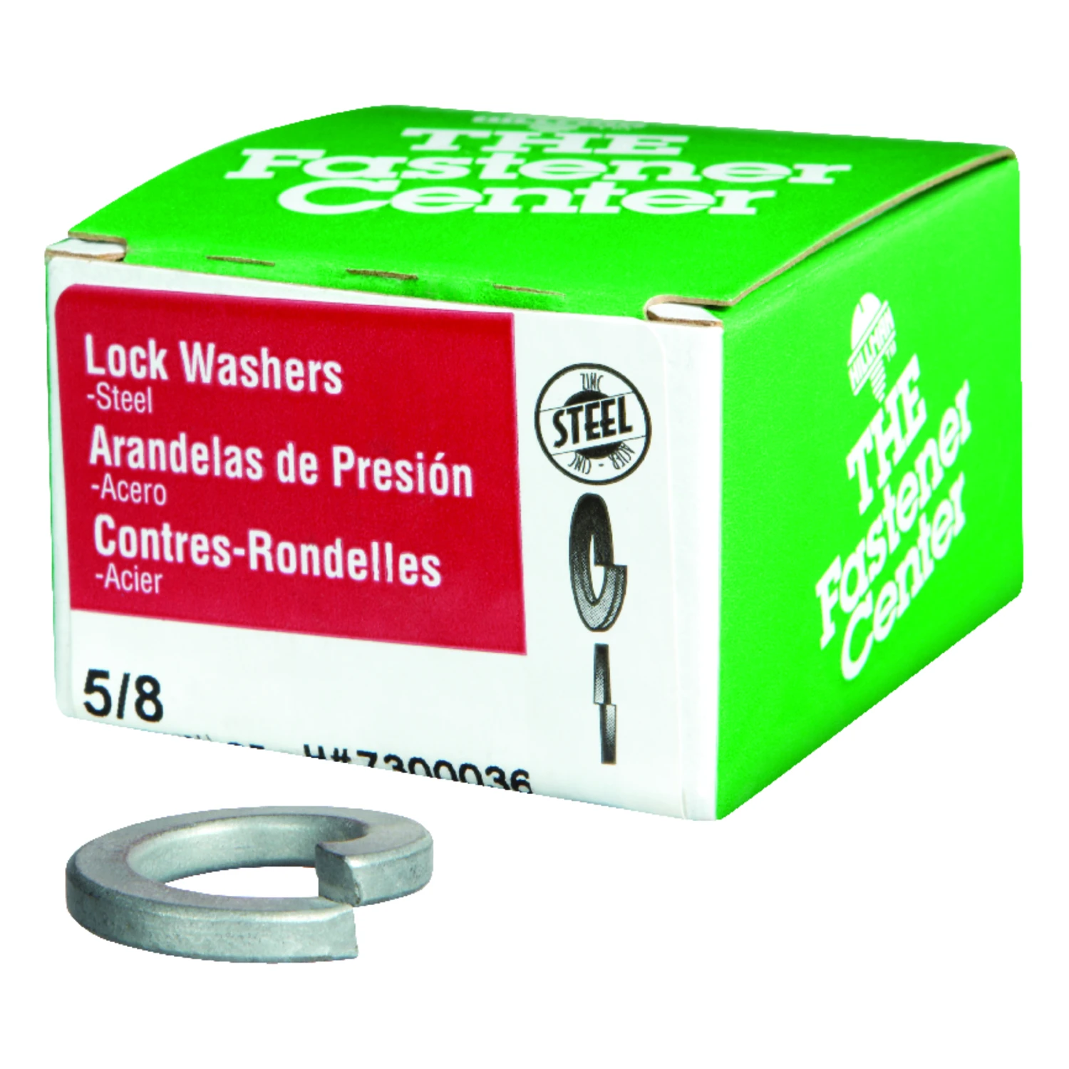 Split Lock Washers, Zinc-Plated Steel, 5/8-In., 25-Pk.