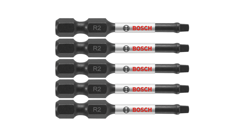 Impact Tough Power Bit, #2 Square, 2 In., 5-Pk.