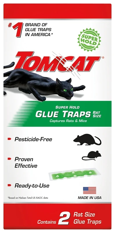 TOMCAT 2-Count Disposable Super Hold Glue Rat Trap