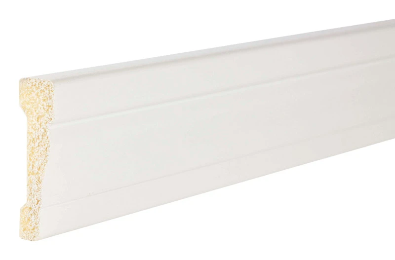Interior Crown Moulding Crystal White Polystyrene 2 and 3 Eighths Inch by 7 Feet