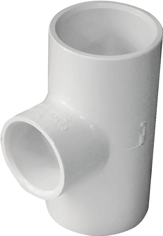 1-in X 1-in X 3/4-in 90-degree Pvc Schedule 40 Tee Fitting