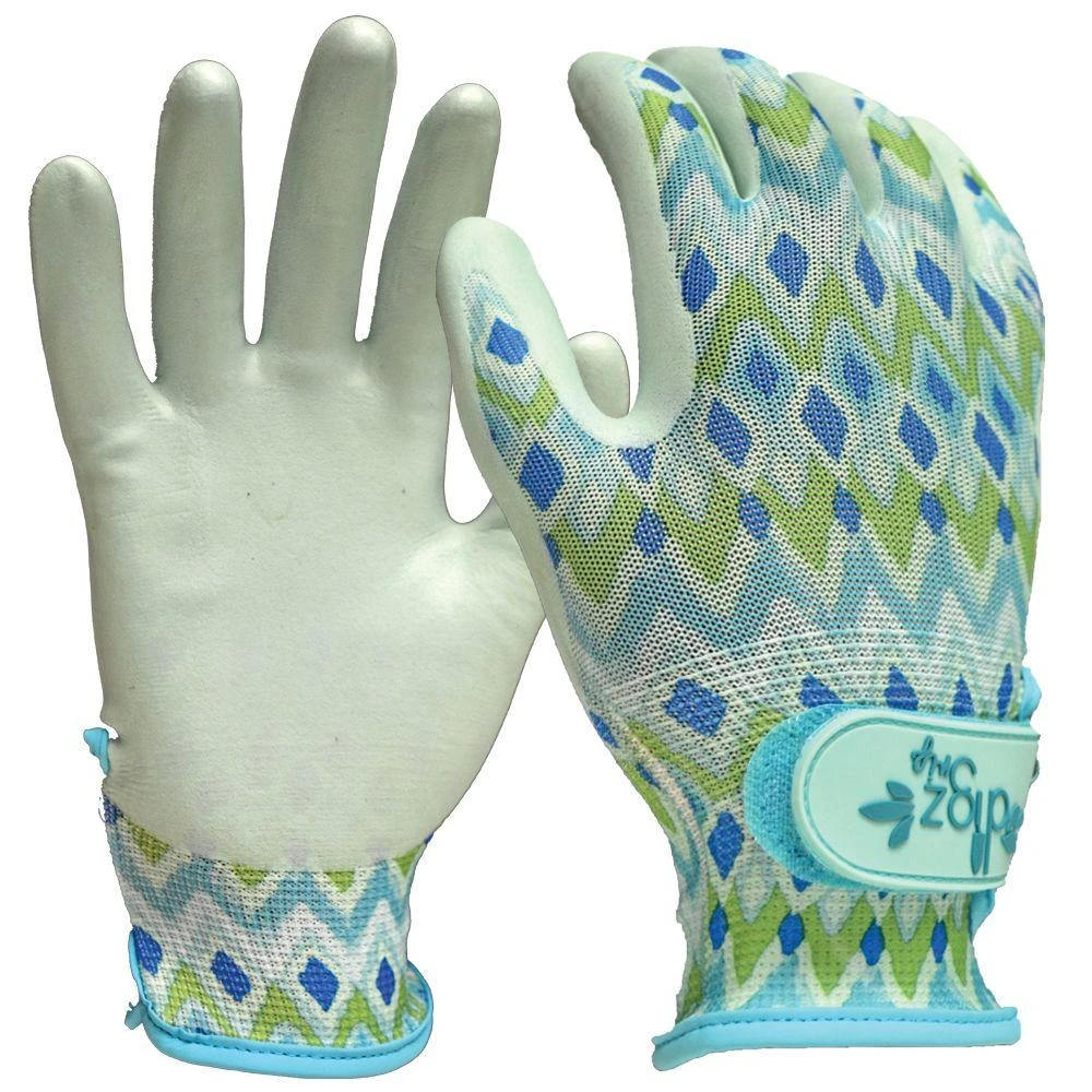 Grip Garden Gloves for Women, Medium Size, Adjustable Wrist Strap