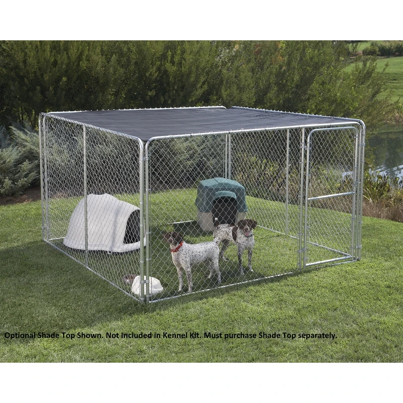 Silver Series 10 Ft. W. X 6 Ft. H. X 10 Ft. L. Steel Outdoor Pet Kennel