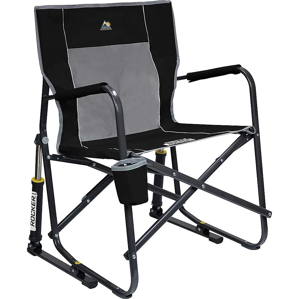 Freestyle Rocker Camping Chair - Black, Portable And Smooth Rocking