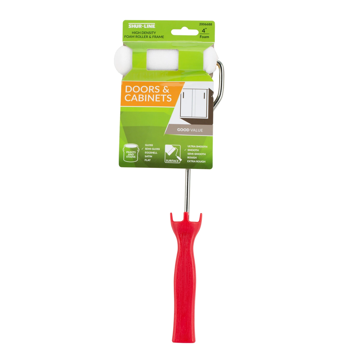 4 In. Mini Paint Roller Frame And Cover With Threaded End
