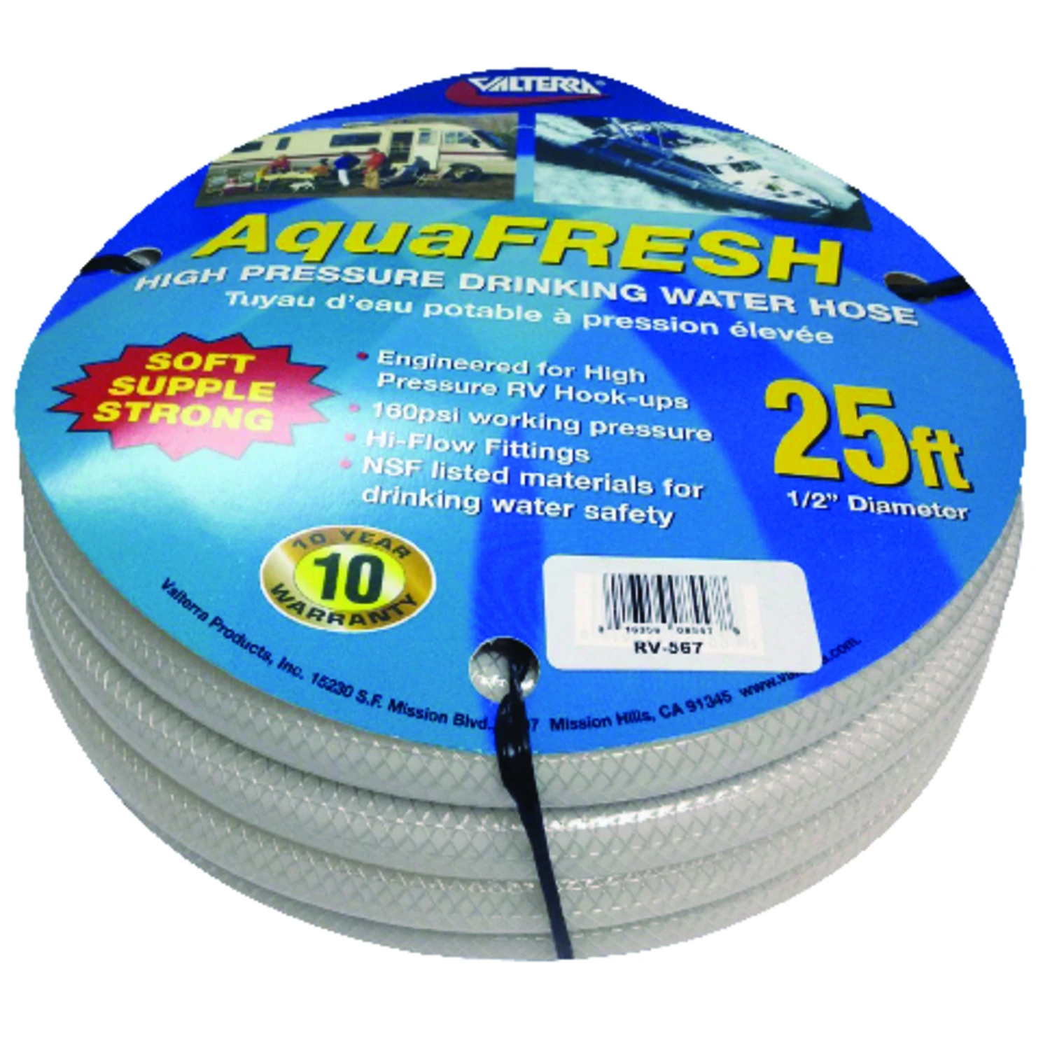 RV Drinking Water Hose, White