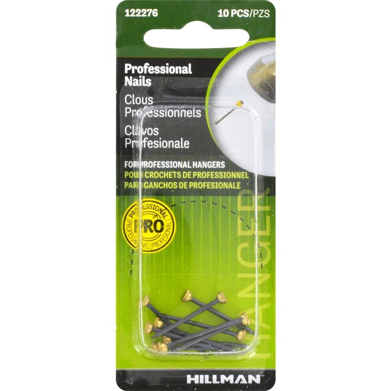 Class Reusable Picture Hanger Replacement Nails, 10-Pk.