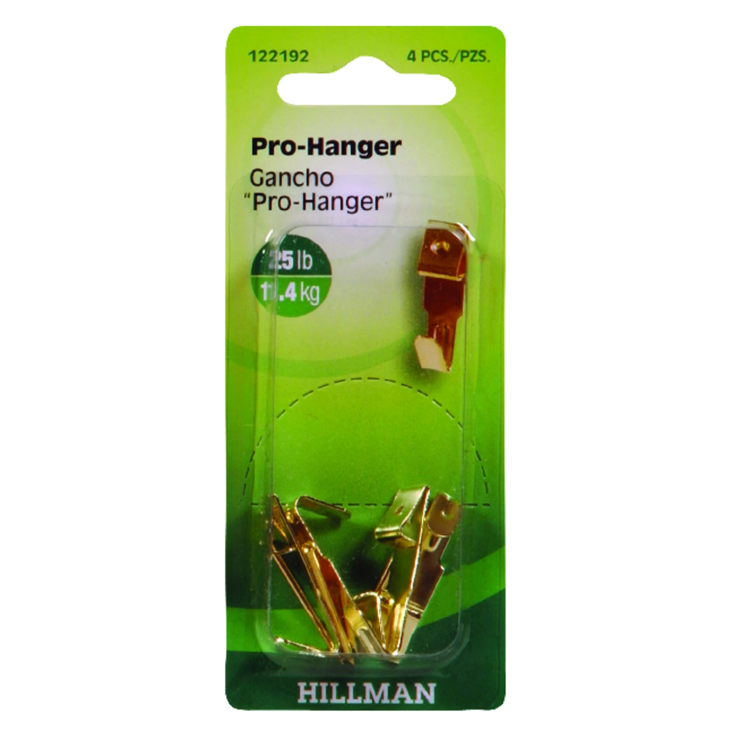 Hillman AnchorWire Brass-Plated Gold Professional Picture Hanger 25 lb 4 pk Hillman AnchorWire Brass-Plated Gold Professional Picture Hanger 25 lb 4 pk