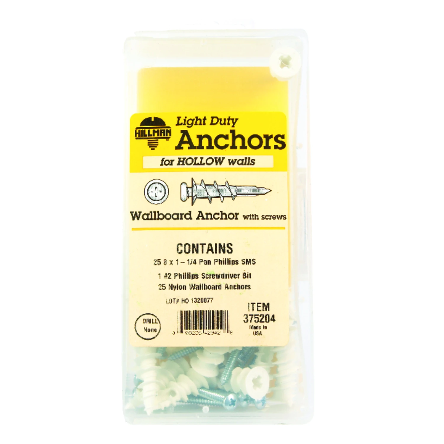 EZ Wall Anchor Kit, Plastic, 51-Pc.