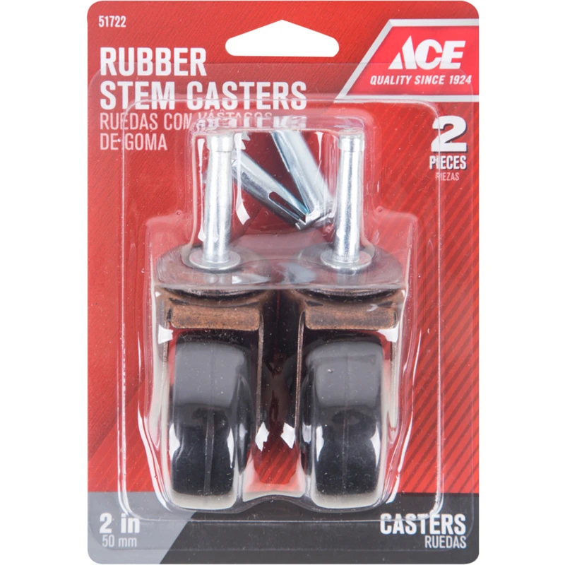 CASTER STEM 2"ACE 2PACK