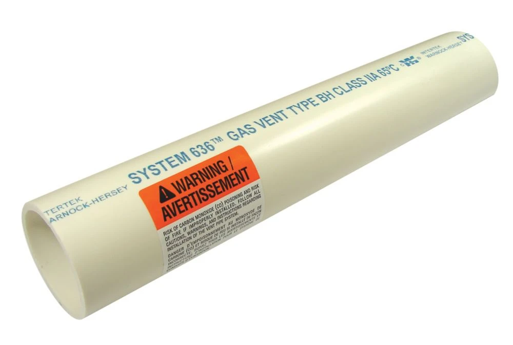 System 636 Pvc Flue Gas Vent Pipe 2 Inches X 10 Feet