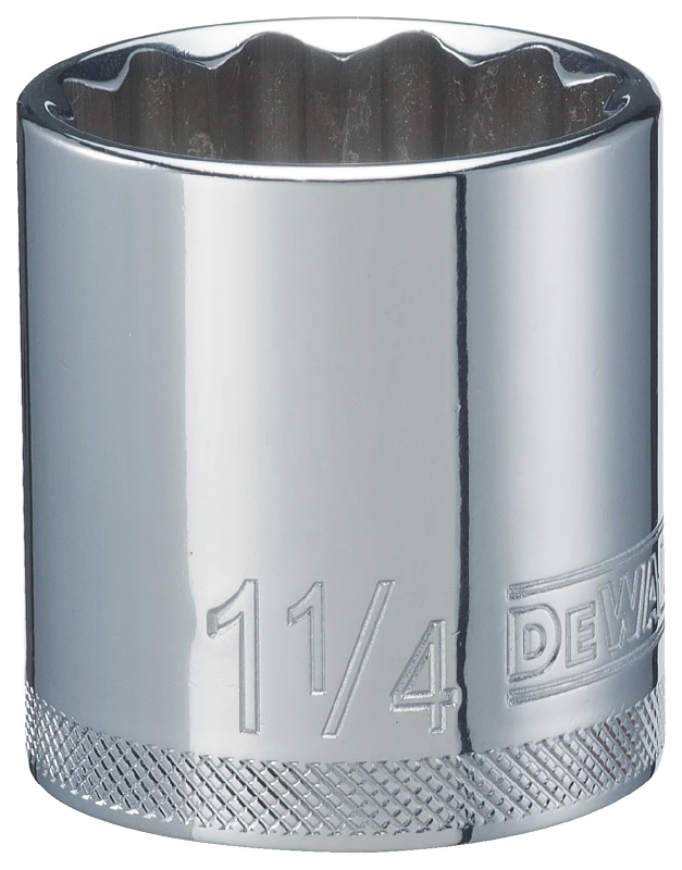 Dwmt 1/2 Drive 1 1/4 Inch 12 Point Socket With Directtorque Technology