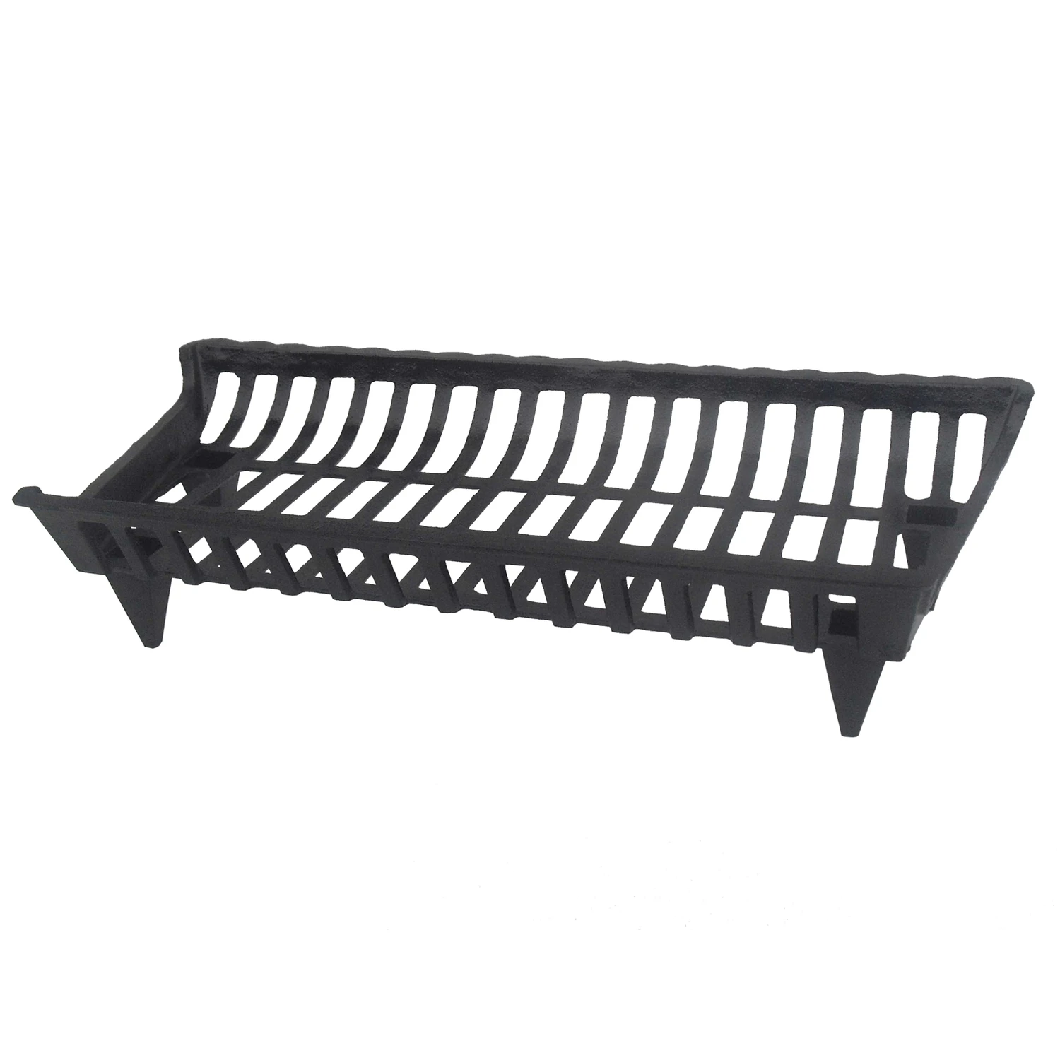 30-inch Cast Iron Fireplace Grate With 17 Bars For Enhanced Airflow