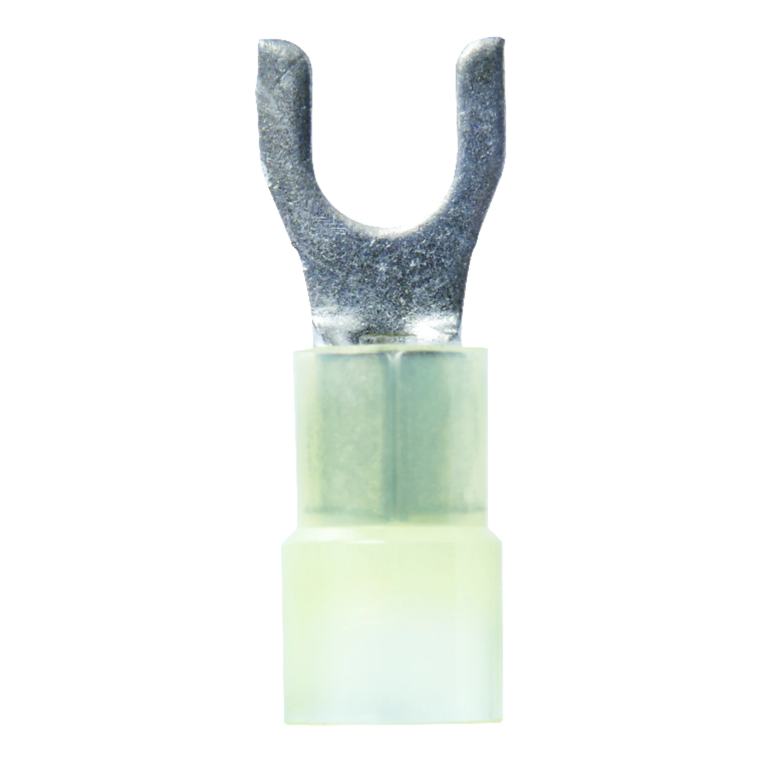 12-10 Ga. Insulated Wire Terminal Spade White 5 Pk, No. 10 Stud Size