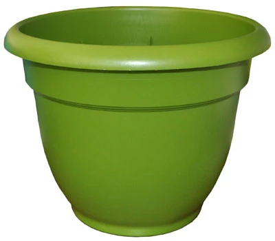 465100-1001 Ariana Flower Pot, 10 Inch, Peridot Color