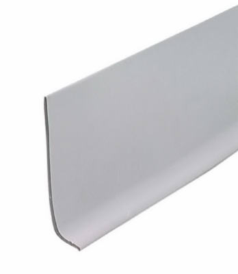 4 Inch by 48 Inch Gray Vinyl Wall Base Molding