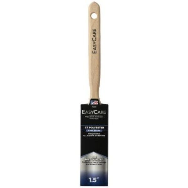 Flat Sash Paint Brush with Wood Handle, 1 and 1/2 Inch Width