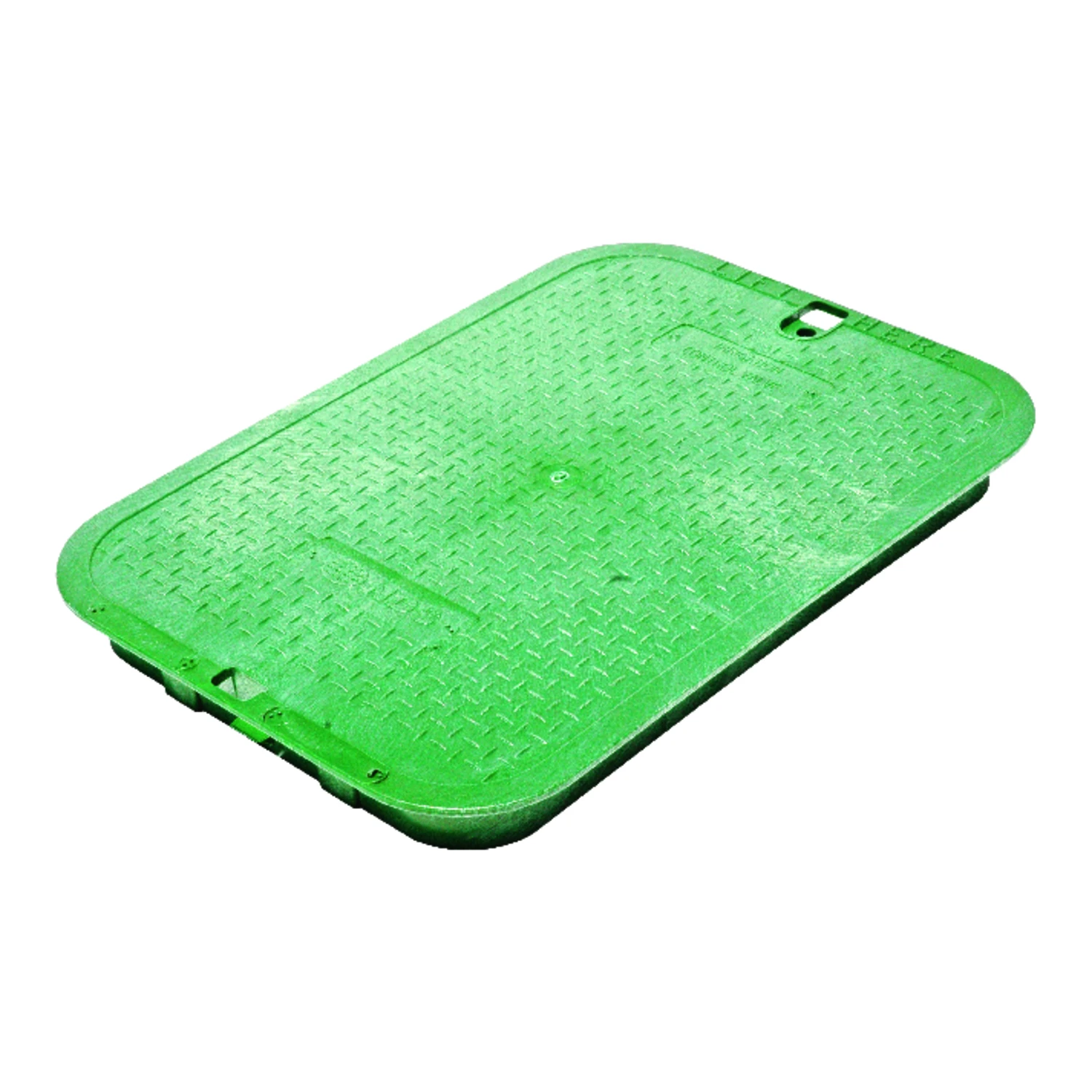 14.9 In. W X 2 In. H Rectangular Valve Box Cover Green For 13 In. X 20 In. Basins