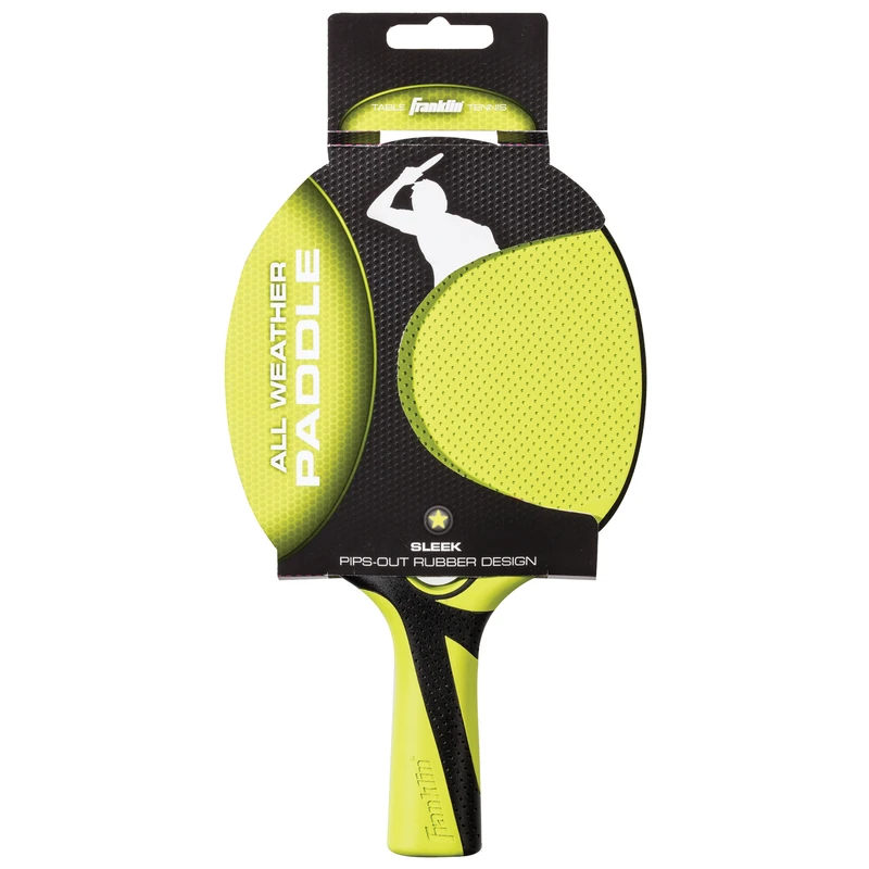 Competition Table Tennis Paddle with High-Quality Rubber Surface and Wooden Handle